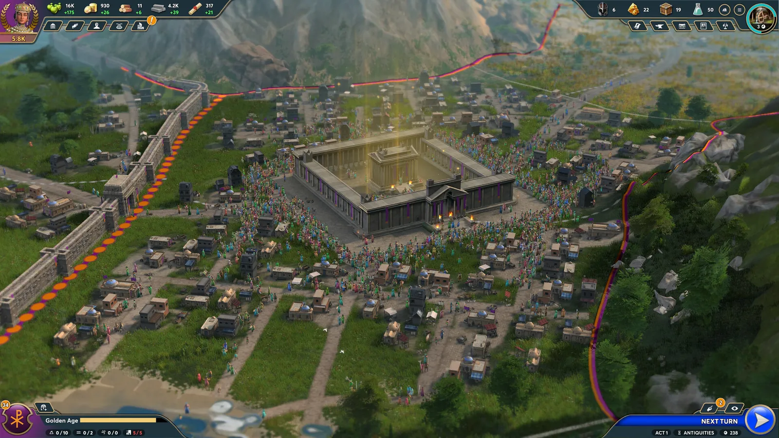 City overview screen